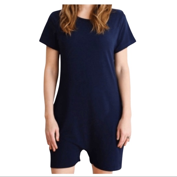 Smash + Tess Navy Getaway Short Romper - Picture 3 of 7